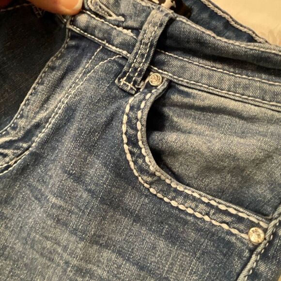 SKY Ladie’s Classic Bling Pockets Bootcut Jeans - Picture 11 of 13